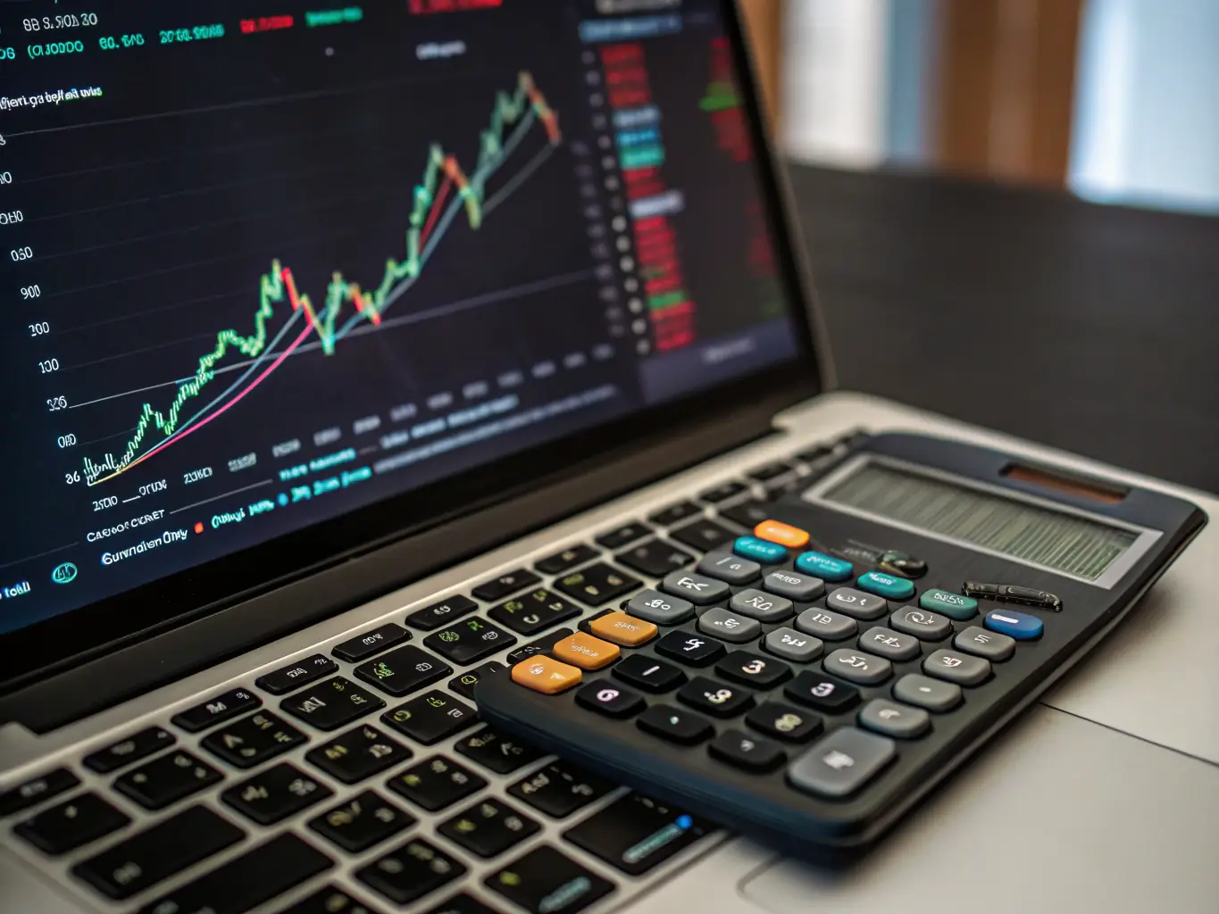 A screenshot of a user-friendly financial calculator tool, displaying calculations for loan payments, savings goals, and investment returns.